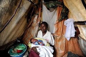 Madre e hijo en la República Democrática del Congo.